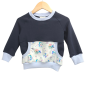 Preview: Pullover [ Kids 1-7 Jahre ] bunte Fische hell (Sweat marine) (Bündchen hell blau )